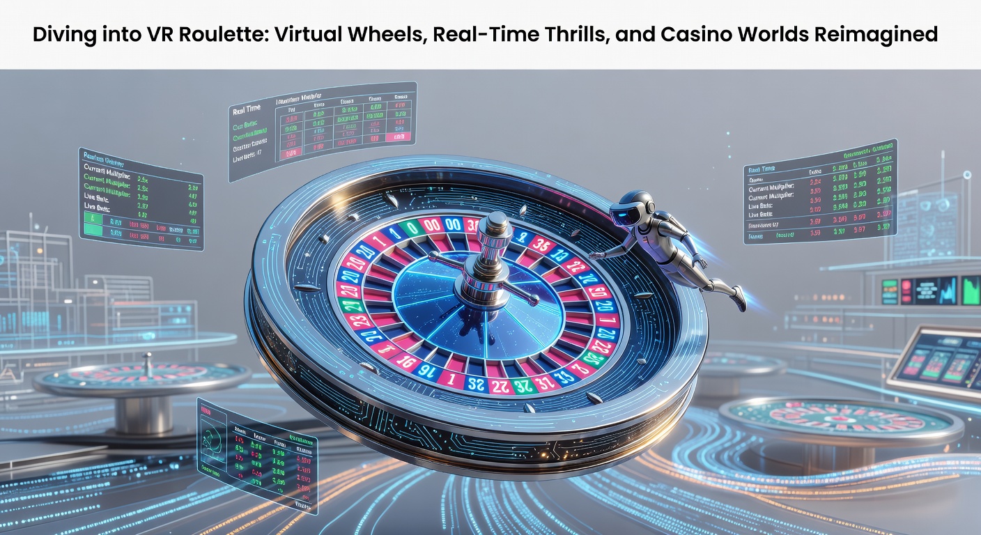 Virtuelles Roulette-Rad dreht sich in einer immersiven VR-Umgebung mit Spielern am Tisch