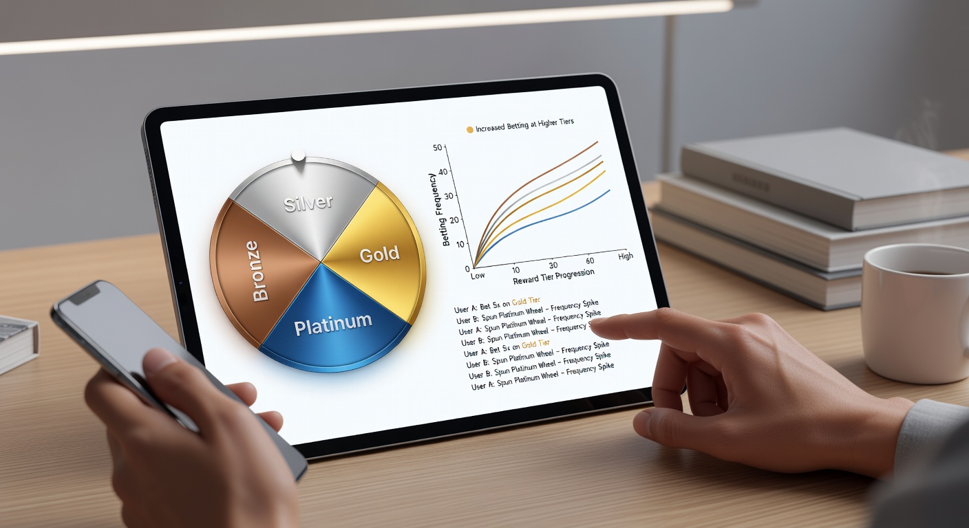 Diagramme zu Wettfrequenzen und Belohnungsstufen in Wheel Games