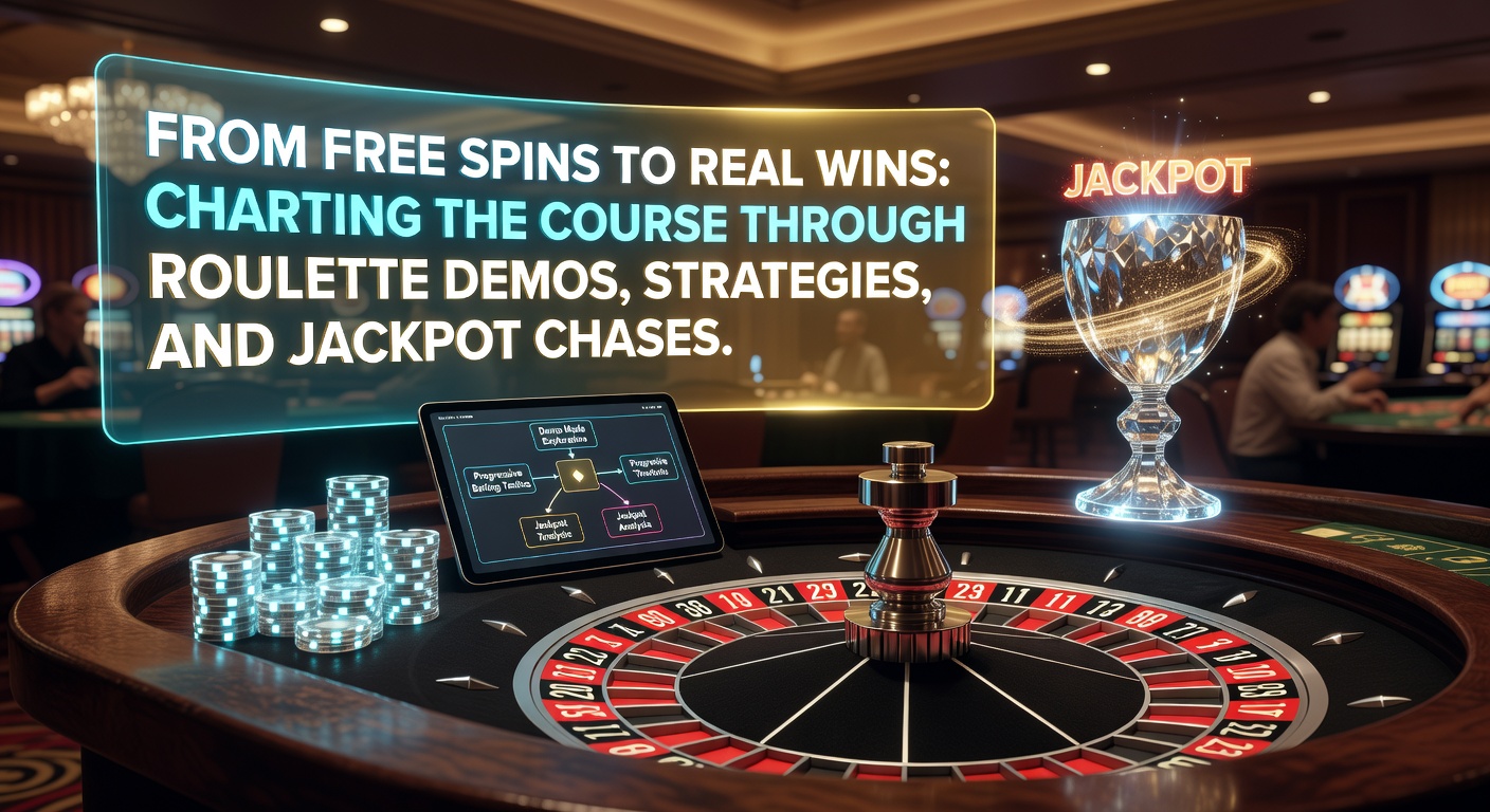 Ein dynamisches Roulette-Rad in Aktion, das Demos und echte Spins symbolisiert, mit leuchtenden Lichtern und fallender Kugel