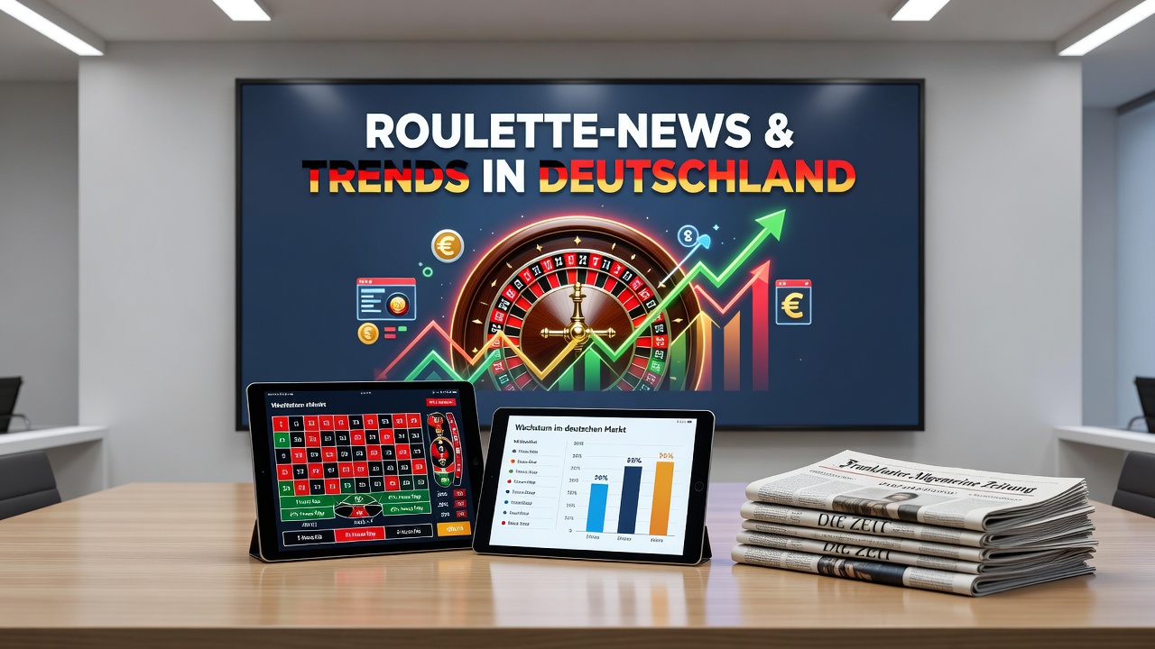 Spielbank Berlin bei der Croupier-Meisterschaft am Potsdamer Platz mit Teilnehmern an American Roulette und Blackjack Tischen